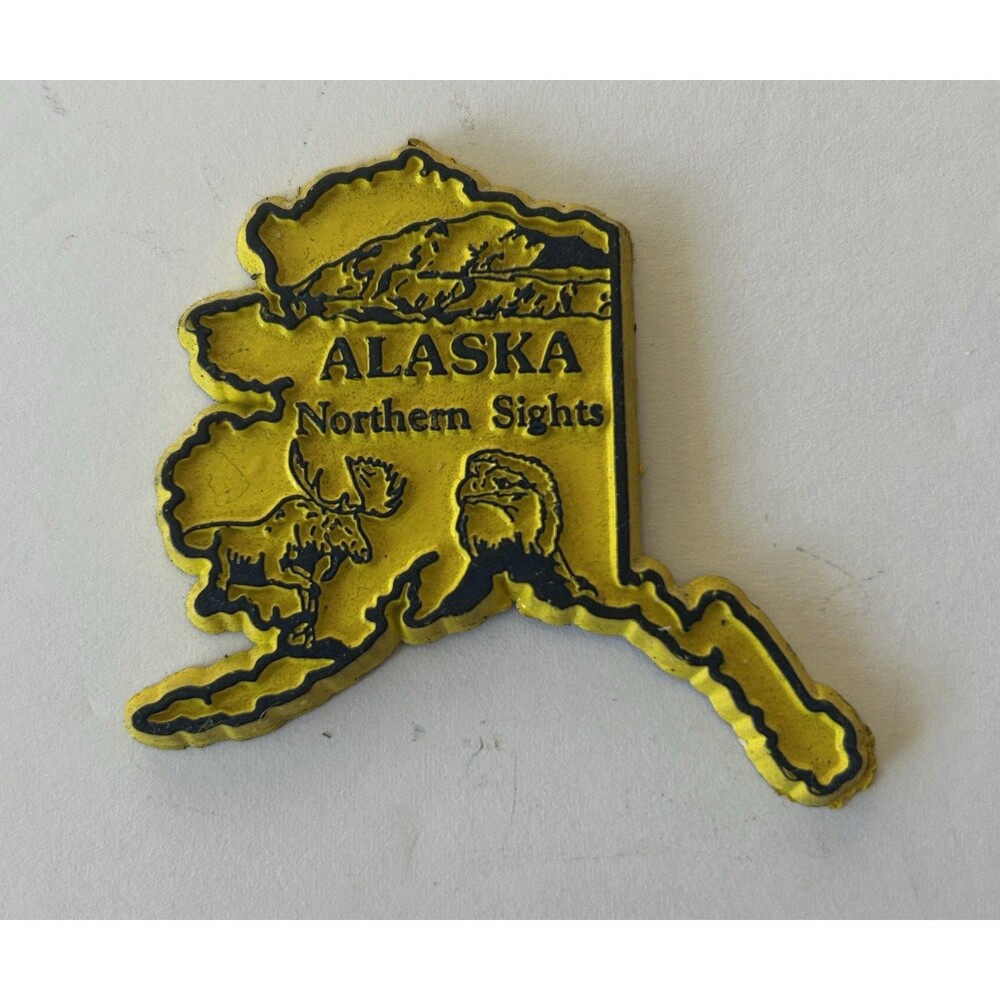 Alaska Northern Sights VTG  Magnet by Magnetic Collectables Refrigerator Magnet